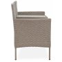 Udendrs sofa / Duosofa i beige rattan