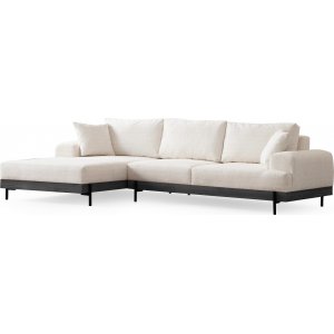 Eti divan sofa venstre - Hvid/sort