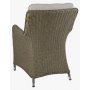 Horna udendrs gruppe; Rundt bord 150 cm med 6 lnestole - Naturrattan