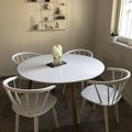 Kundebillede Rosvik rundt spisebord 120 cm - Eg/Hvid