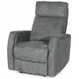 Enjoy Elof El-Recliner - Lnestol i lysegrt stof
