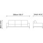 Sofa Secret - 255 cm