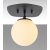Brndloftslampe 11681 - Sort/hvid