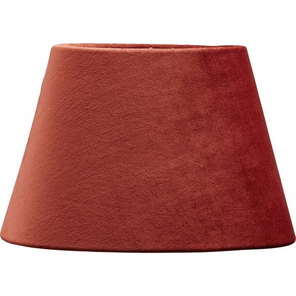 Oval Velvet lampeskrm - Rust