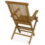Udendrsgruppe: 6 stole og spisebord 210 x 90 cm teak - Salt