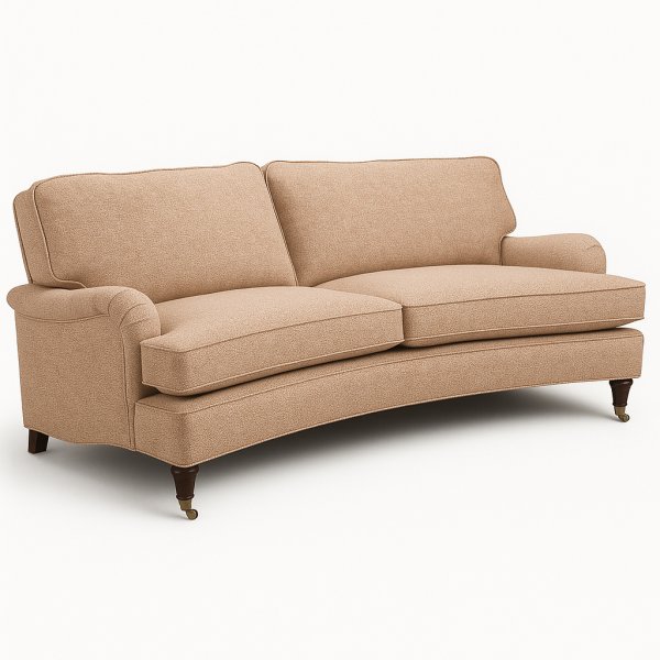 Howard Luxor buet 4-personers sofa - Valgfri farve + Tekstilrensning til mbler