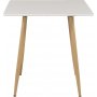 Bridge spisebord 75 cm - Hvid/eg
