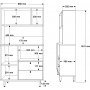 Royce kkkenskab 3 - Eg/antracit