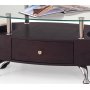 Meeting sofabord inklusiv siddepuffer - Wenge