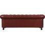 Sofa Chesterfield 3-personers i brun PU - Charles