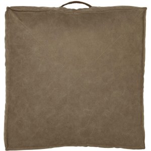 Lycke puf 50 x 50 x 15 cm - Lysebrun