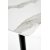 Marco spisebord 120 x 70 cm - Hvid marmor/sort