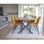 Middelfart Spisestuestol - Gul/sort