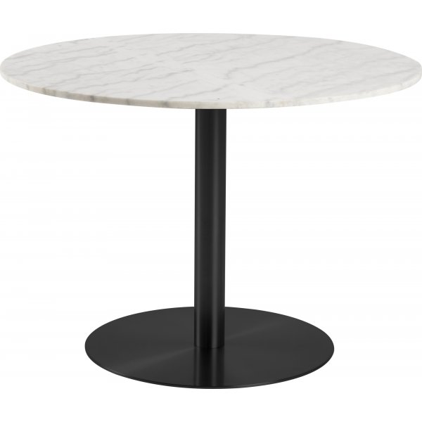 Corby spisebord 105 cm - Hvid/sort