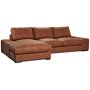 Scirocco chaiselong 3-personers XL 305 cm - Cognac vintage