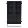 Revel highboard - Sort / Krystal glas