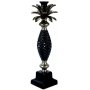 Lysestage ananas - Old silver / Sort