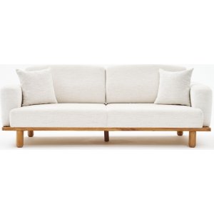 Reims 3-personers sofa - Creme