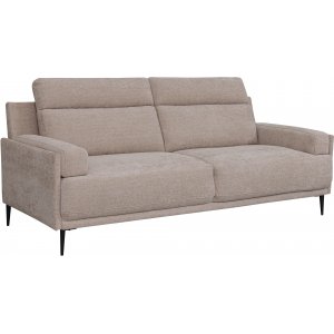 Amsterdam beige 3-personers sofa med hj ryg