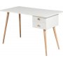 Balbina skrivebord 120x60 cm - Hvid