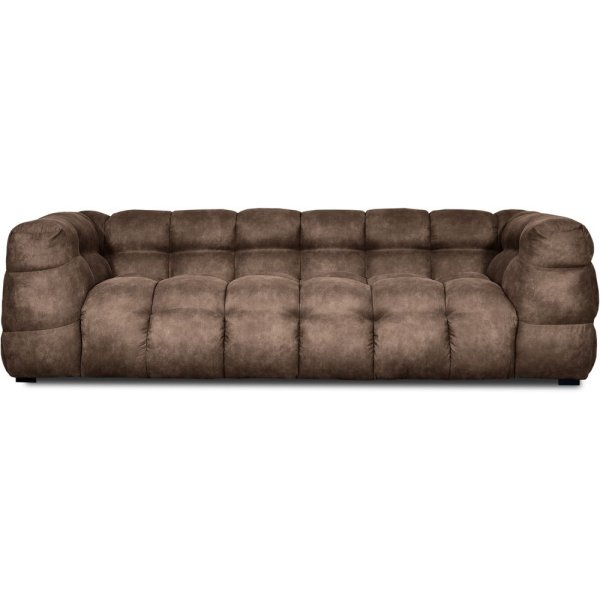 Bill 3 pers. sofa - vintage brun (lderlook)