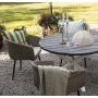 Spisest Aster: Rundt bord 112 cm med 4 lnestole