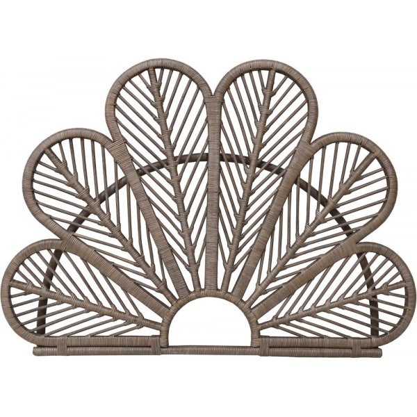 Peacock sengegavl i rattan (Passer til 80-120 cm seng) - Brun + Mbelfdder