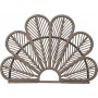 Peacock sengegavl i rattan (Passer til 80-120 cm seng) - Brun + Mbelfdder