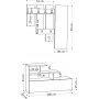 Vesty hallmbler - antracit/lys mokka