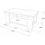Luvio sofabord 15, 96x50 cm - Slv/antracit