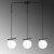 Ozon loftslampe 6281 - Sort/hvid