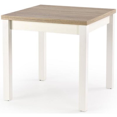Yaritza spisebord med udtrk 80-160 cm - Hvid/Sonoma eg