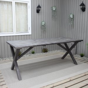 Scottsdale spisebord 190 cm - Grlaseret fyrretr + Tekstilrensning til mbler