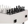 Chesso skakbord 50 x 50 cm - Hvid/sort