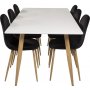 Bridge spisebord 180 cm - Hvid/eg