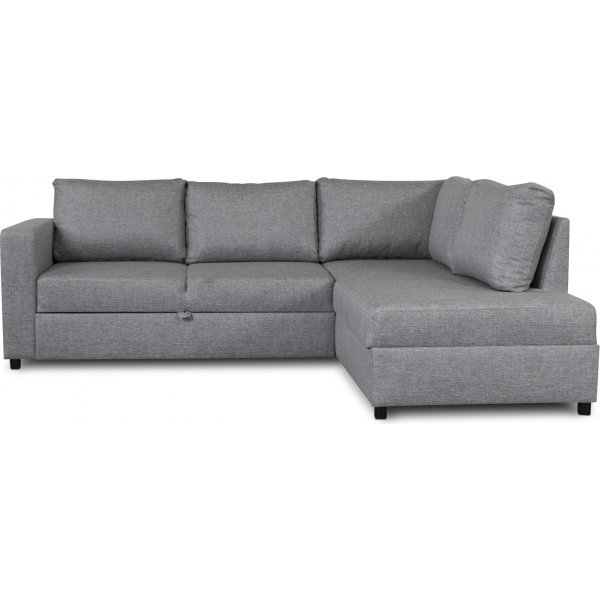 Trn sovesofa med ben afslutning - Hjre