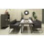 New York spisebord 210 cm - Brunbejdset eg