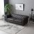 Royal Chesterfield 3-personers sofa mrkebrunt kunstlder + Mbelplejest til tekstiler