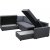 Dream sovesofa med opbevaring (U-sofa) venstre - Mørkegrå (stof) + Møbelplejesæt til tekstiler