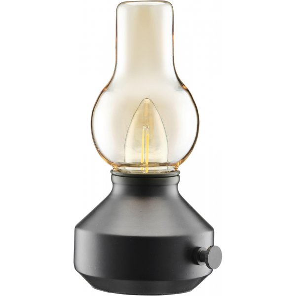 Glimt genopladelig bordlampe - Sort