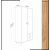 Musso garderobe 100x52x190 cm - Eg/hvid