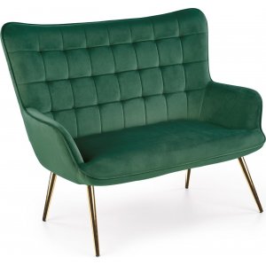 Ingeborg 2-personers sofa - Grn/guld