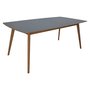 Perstorp spisebord 195-245 cm - Eg / mrk virvler