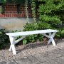 Scottsdale bnk 140 cm - Hvid