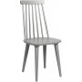 Edge spisegruppe; Spisebord i hvid HPL 140x90 cm med 4 gr Dalsland stokstole