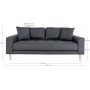 Lido 2,5-personers sofa - Mrkegr