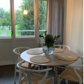 Kundebillede Sunda spisestol - Hvid / Rebsæde