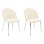 Plaza velvet stol - Beige / Krom + Pletfjerner til mbler