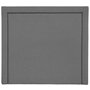 London sengegavl med nitter B180 cm - Grbeige