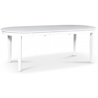 Gåsö ovalt spisebord, der kan udvides 160-210 cm - Hvid